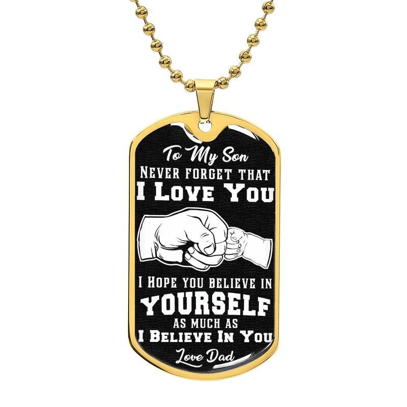 Believe In Yourself - Dog Tag Necklace