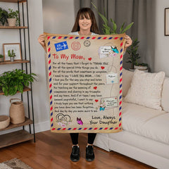To My Mom Thank You – Coral Fleece Blanket