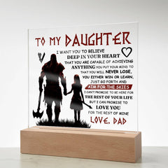 To My Daughter Skies – Acrylic Square